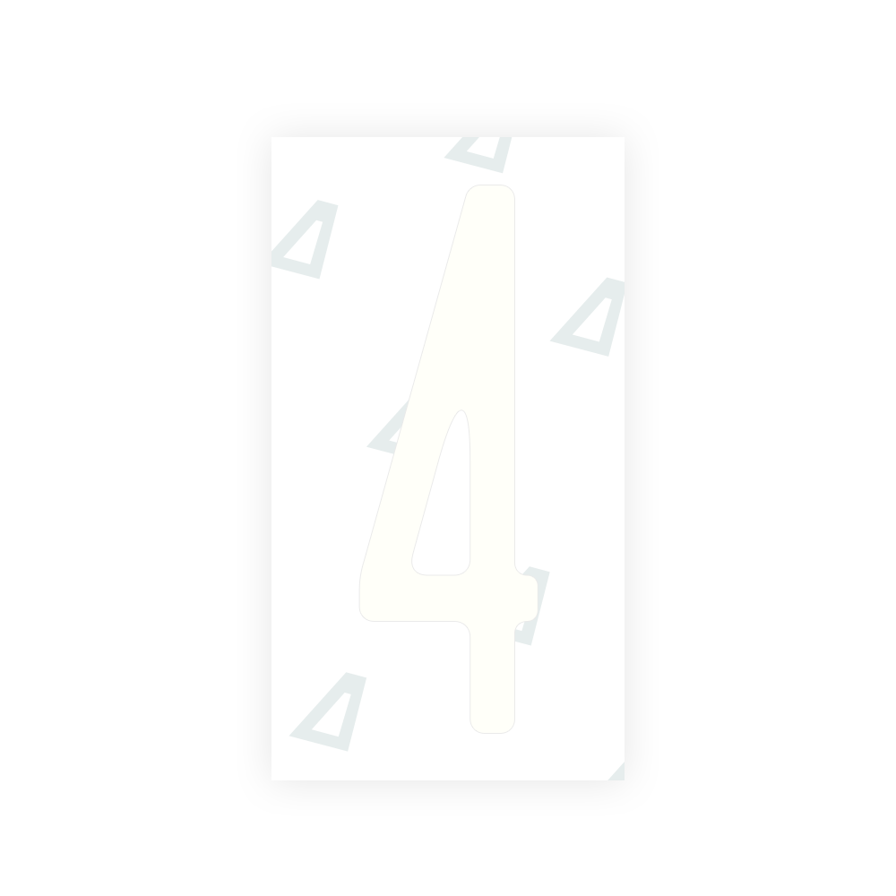 Alite Nanofilm for US (New York 2020) license plates - Symbol "4" - Alite