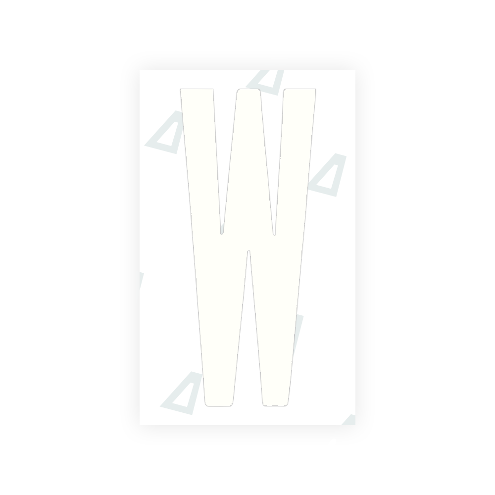Alite Nanofilm for US (Georgia 2012 - Round) license plates - Symbol "W" - Alite