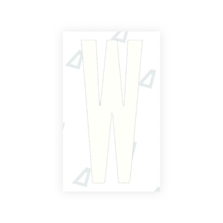 Alite Nanofilm for US (Georgia 2012 - Round) license plates - Symbol "W" - Alite