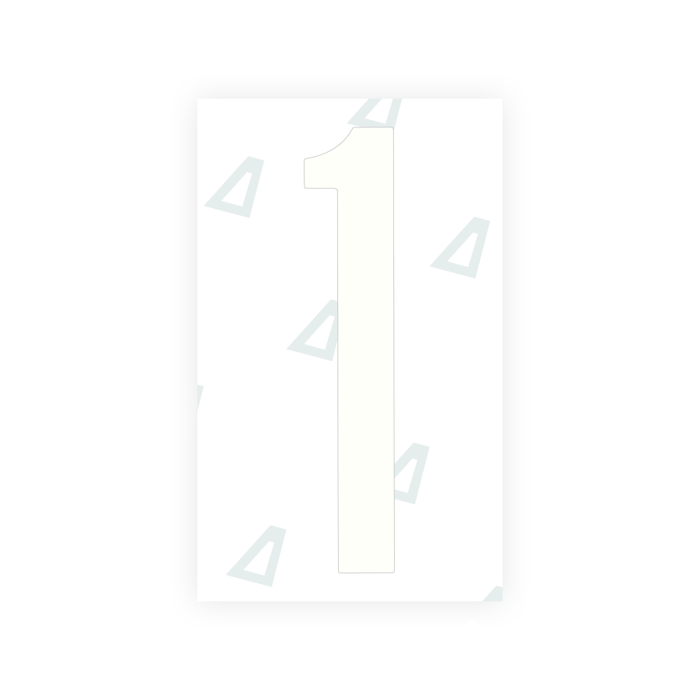 Alite Nanofilm for US (Georgia 2012 - Round) license plates - Symbol "1" - Alite