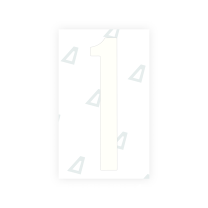 Alite Nanofilm for US (Georgia 2012 - Round) license plates - Symbol "1" - Alite