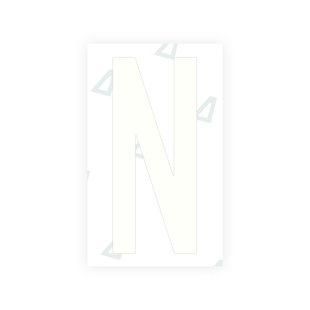 Alite Nanofilm for US (Puerto Rico) license plates - Symbol "N" - Alite