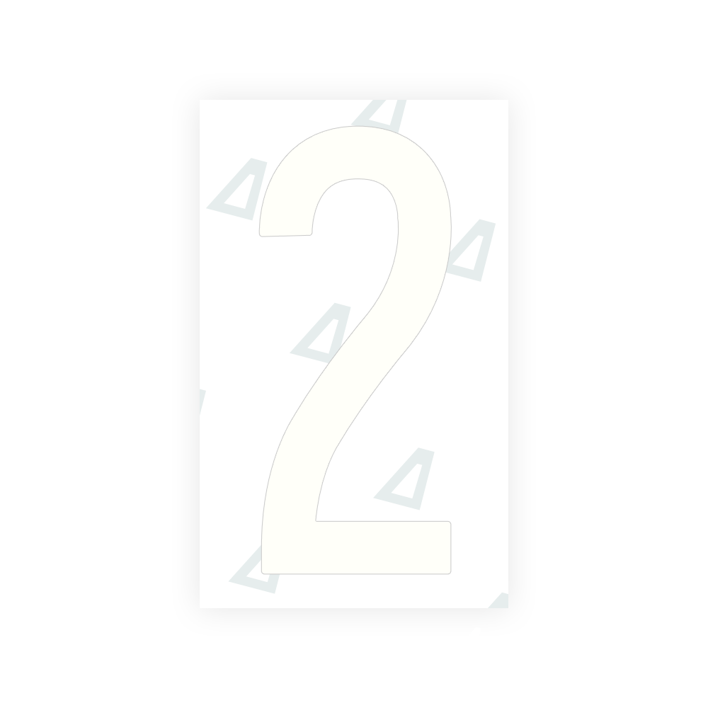 Alite Nanofilm for US (Puerto Rico) license plates - Symbol "2" - Alite