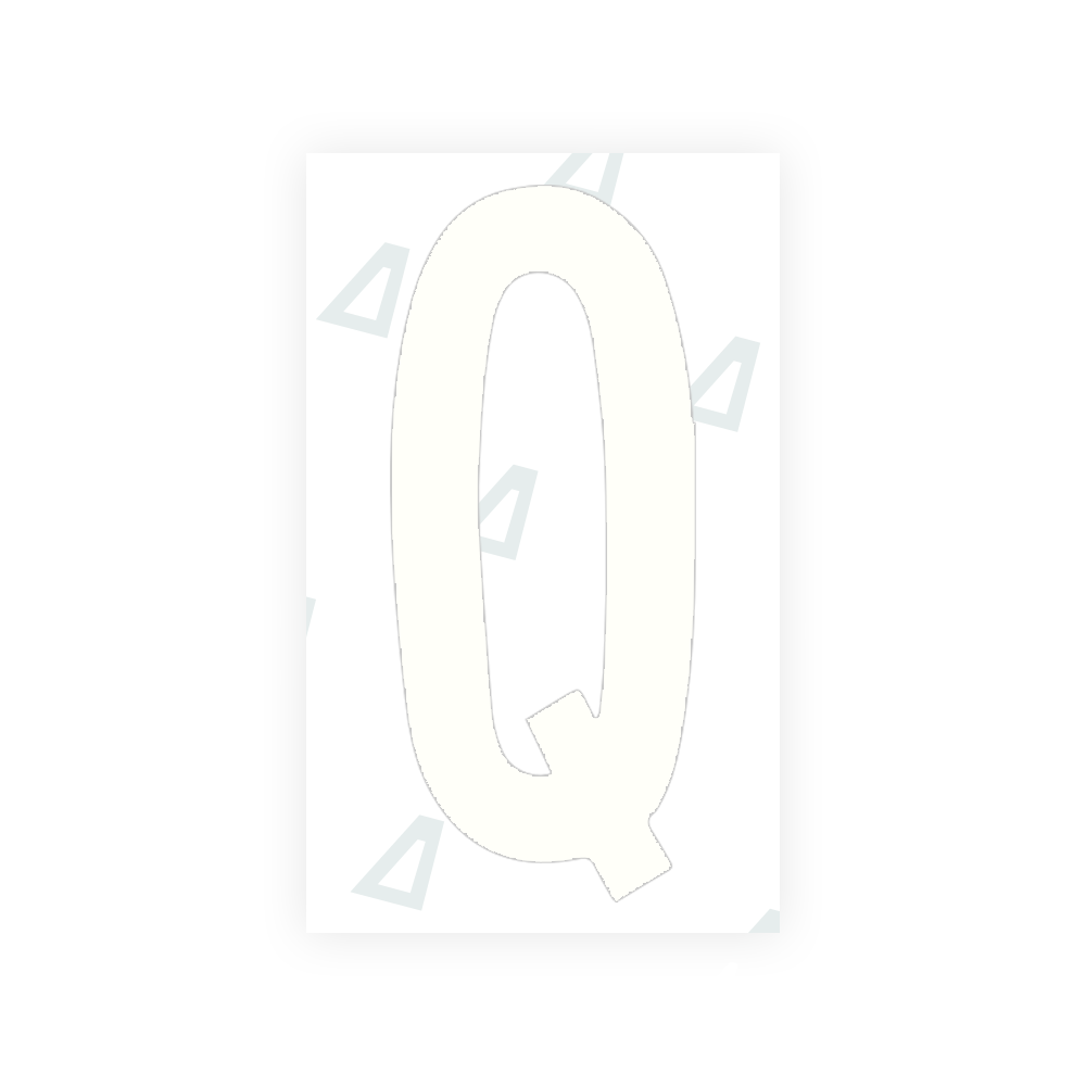 Alite Nanofilm for US (Georgia 2012 - Round) license plates - Symbol "Q" - Alite