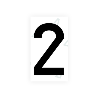 Alite Nanofilm for Greece license plates - Symbol "2" - Alite