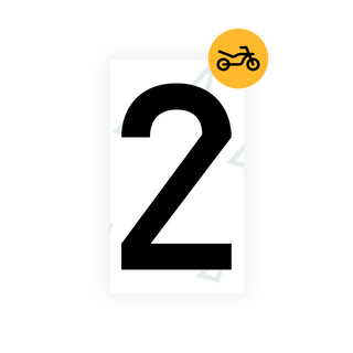 Alite Nanofilm for Greece moto license plates - Symbol "2" - Alite