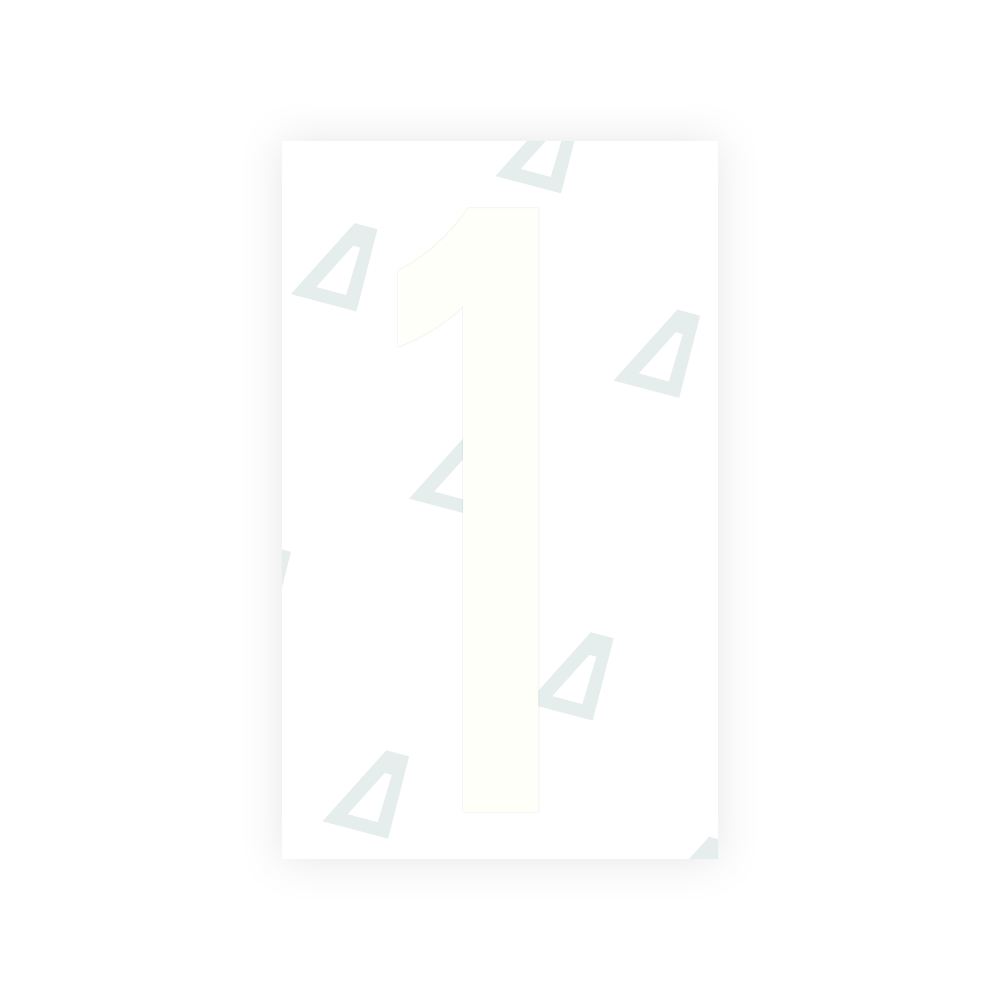 Alite Nanofilm for US (Nevada) license plates - Symbol "1" - Alite