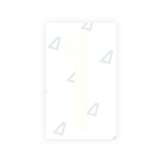 Alite Nanofilm for US (Nevada) license plates - Symbol "1" - Alite