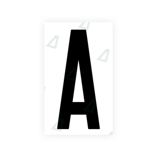 Alite Nanofilm for US (Puerto Rico) license plates - Symbol "A" - Alite