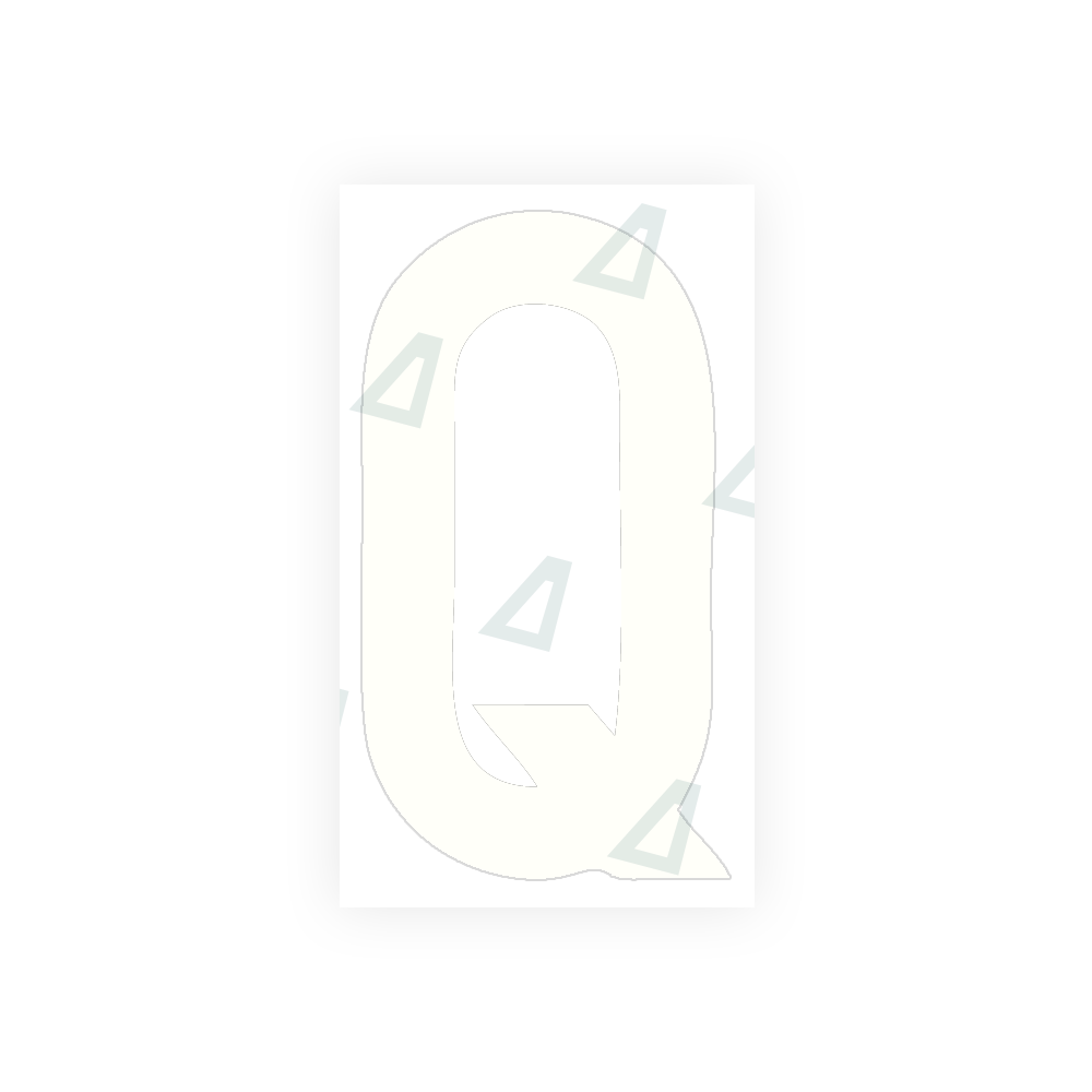 Alite Nanofilm for rear Italy license plates - Symbol "Q" - Alite