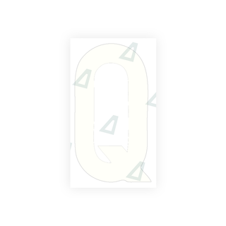 Alite Nanofilm for rear Italy license plates - Symbol "Q" - Alite