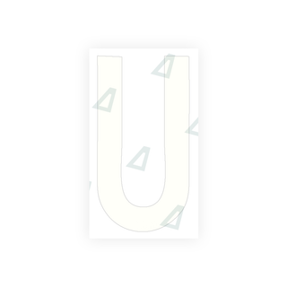 Alite Nanofilm for rear Italy license plates - Symbol "U" - Alite