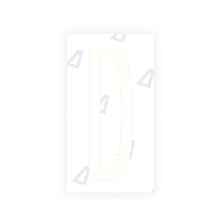Alite Nanofilm for US (New York 2020) license plates - Symbol "D" - Alite