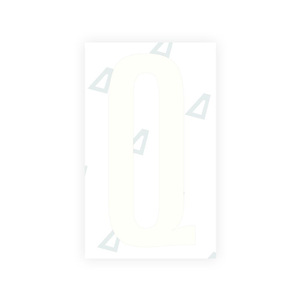 Alite Nanofilm for US (Nevada) license plates - Symbol "Q" - Alite