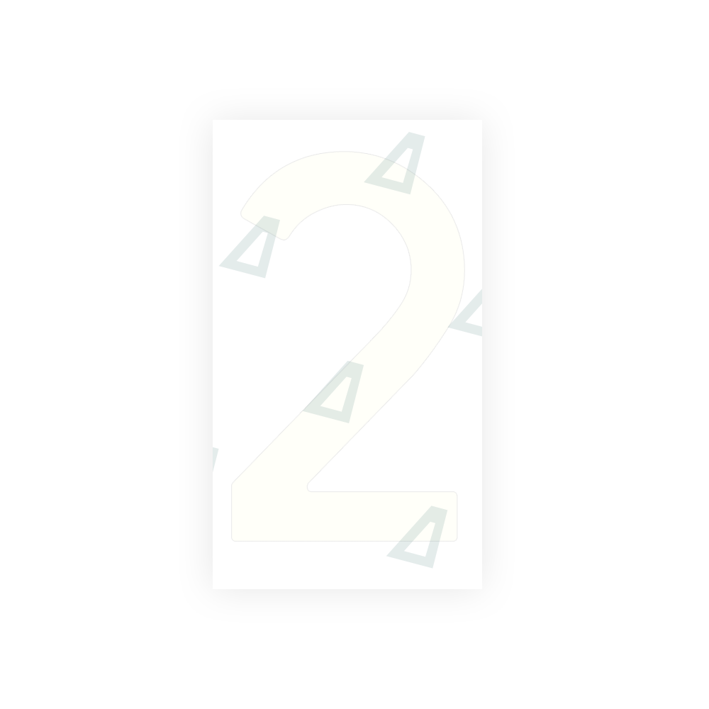 Alite Nanofilm for Spain Flat license plates - Symbol "2" - Alite