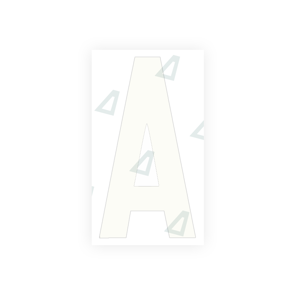 Alite Nanofilm for rear Italy license plates - Symbol "A" - Alite