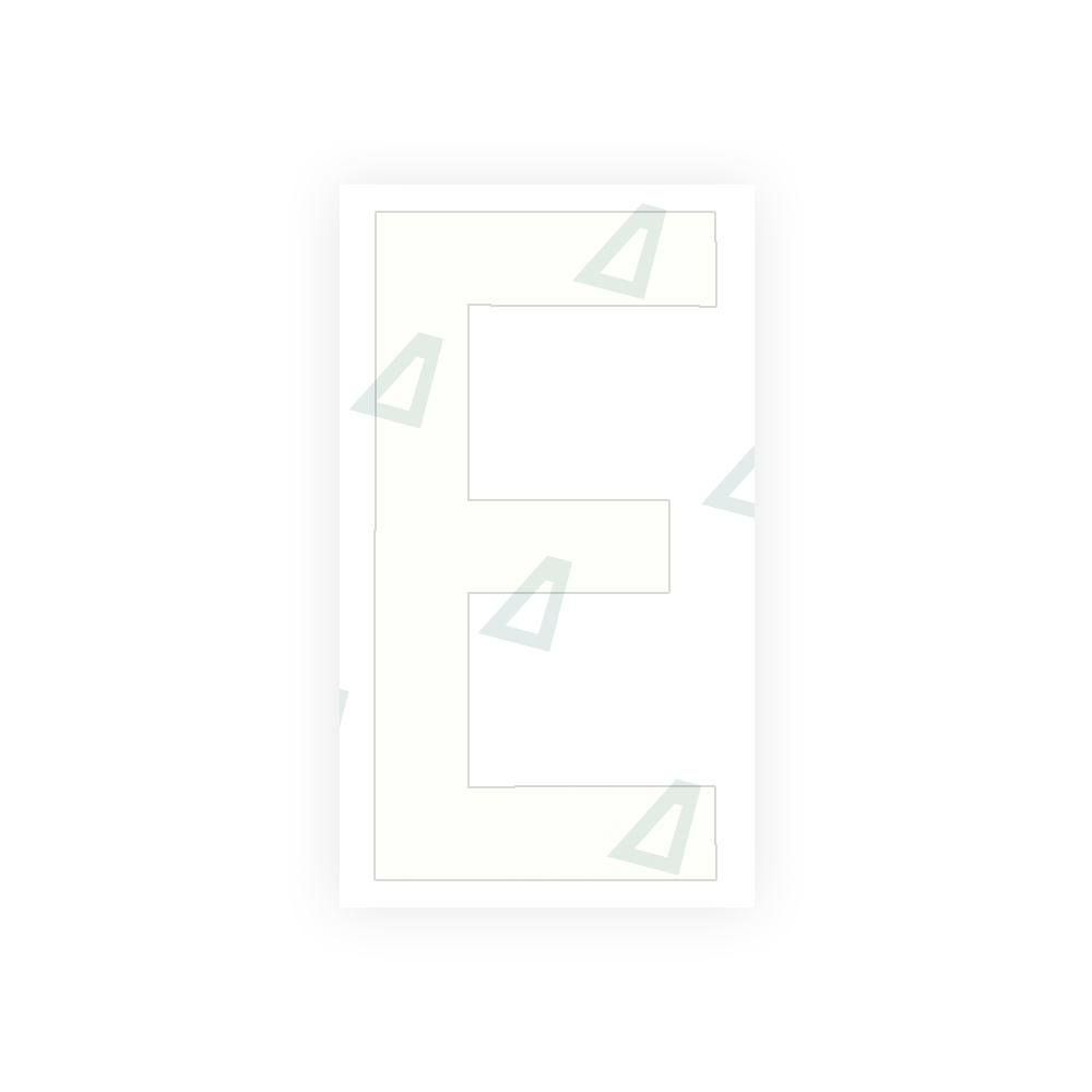 Alite Nanofilm for rear Italy license plates - Symbol "E" - Alite