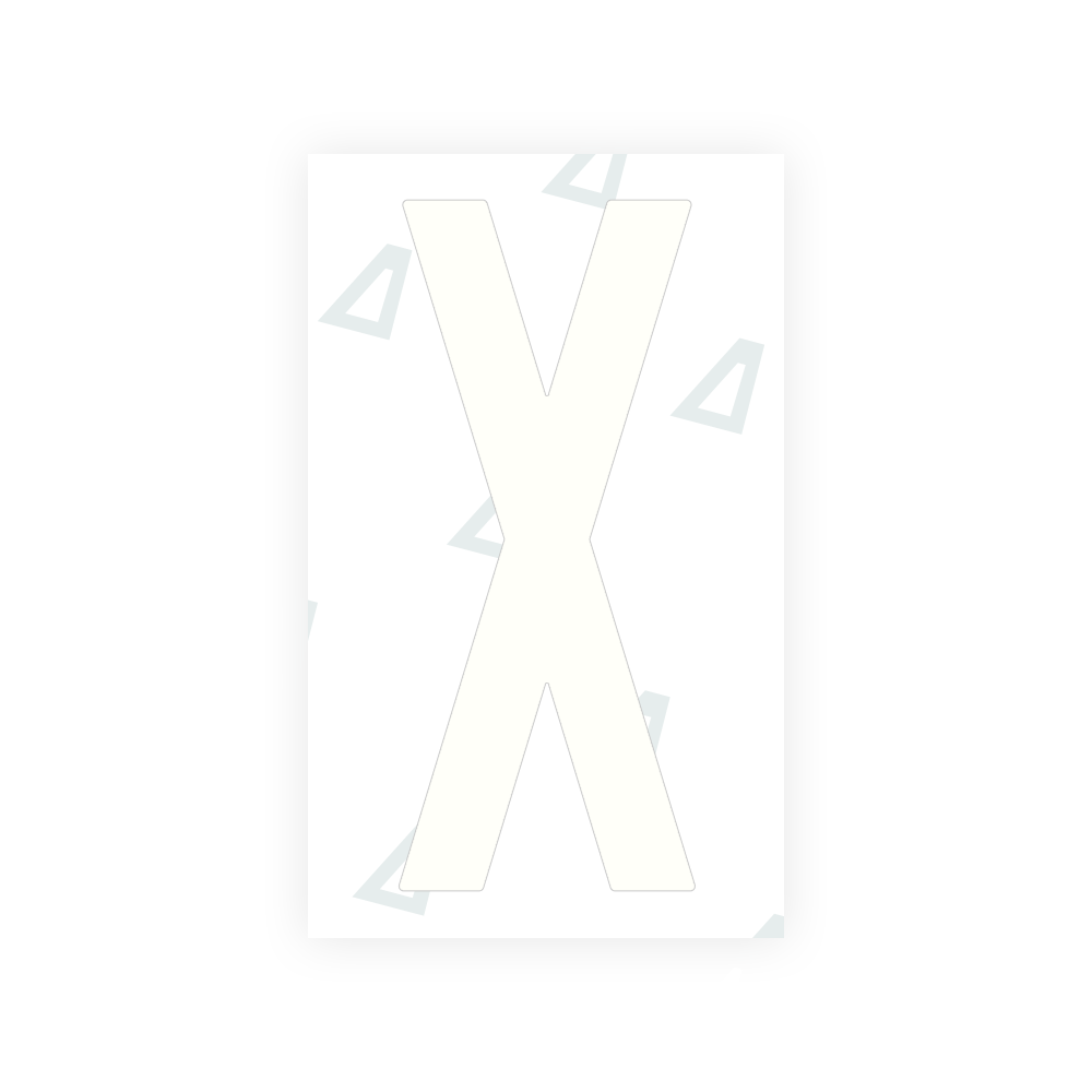 Alite Nanofilm for US (Puerto Rico) license plates - Symbol "X" - Alite