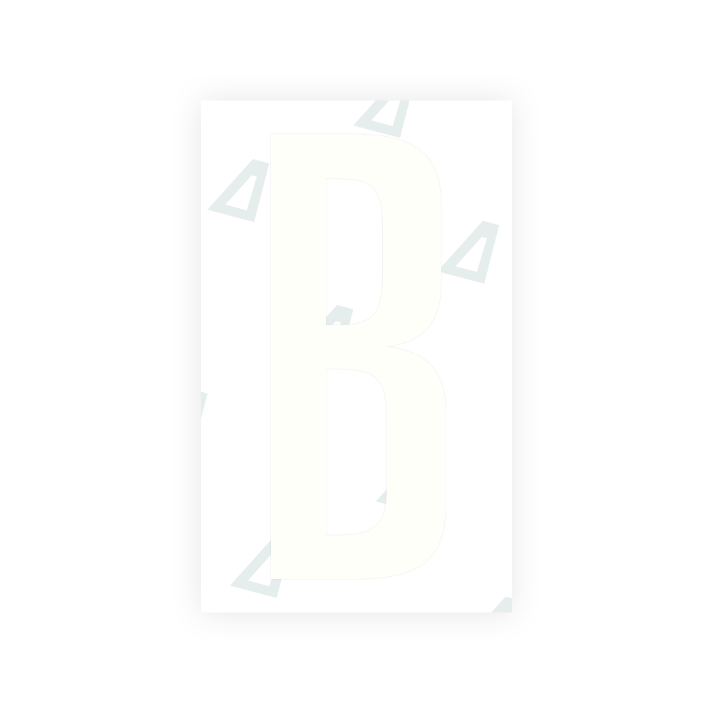 Alite Nanofilm for US (Nebraska 2002-2005) license plates - Symbol "B" - Alite