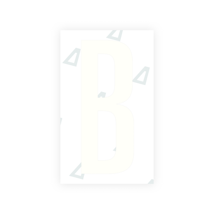 Alite Nanofilm for US (Nebraska 2002-2005) license plates - Symbol "B" - Alite