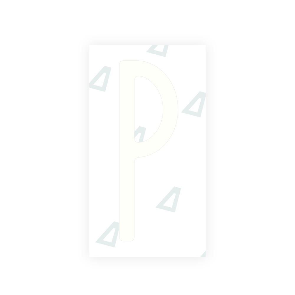 Alite Nanofilm for US (New York 2020) license plates - Symbol "P" - Alite