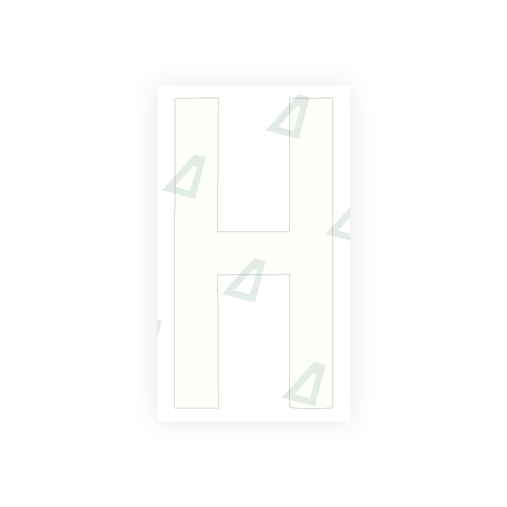 Alite Nanofilm for rear Italy license plates - Symbol "H" - Alite