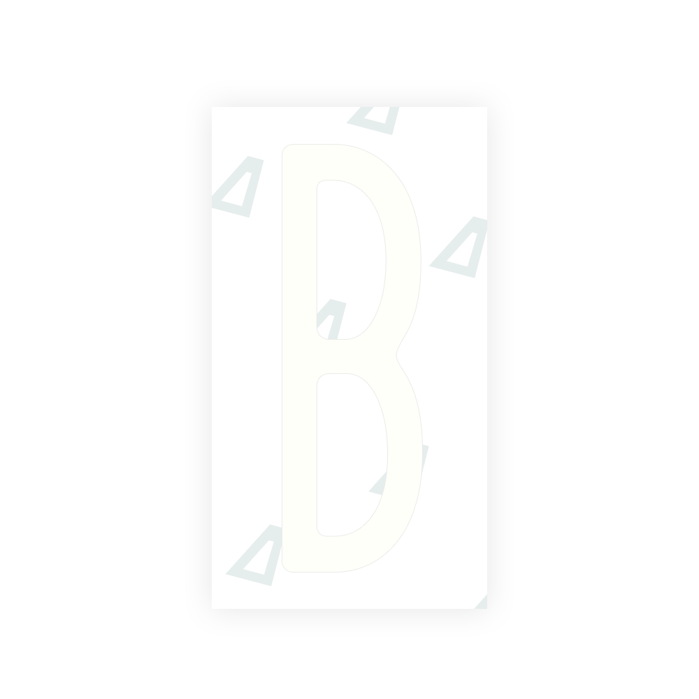 Alite Nanofilm for US (New York 2020) license plates - Symbol "B" - Alite