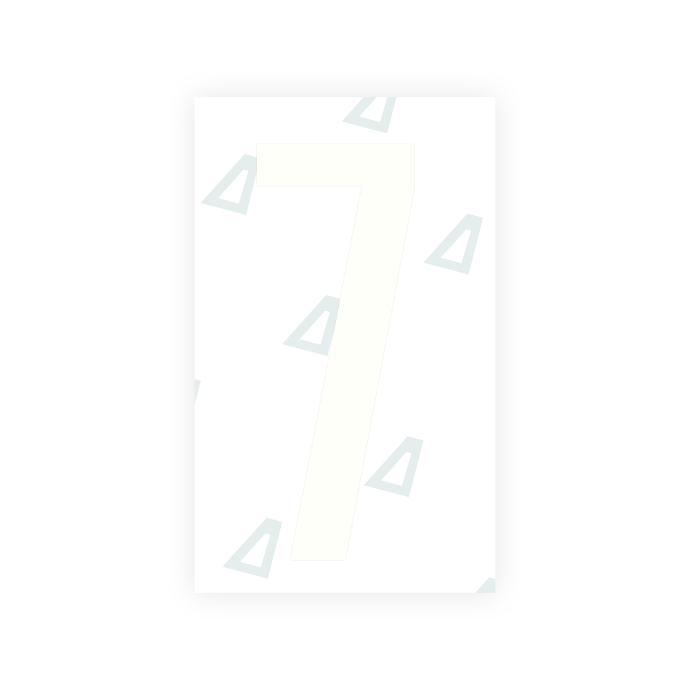 Alite Nanofilm for US (Texas) license plates - Symbol "7" - Alite