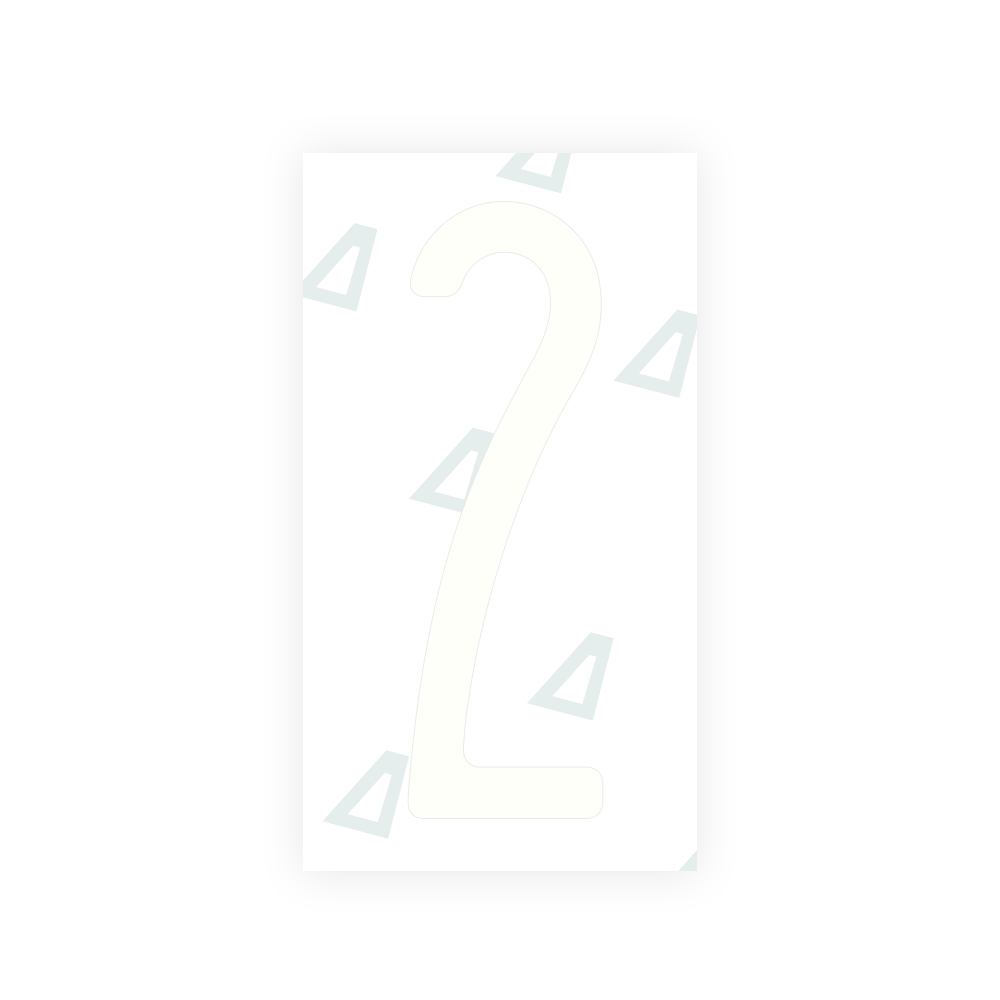 Alite Nanofilm for US (New York 2020) license plates - Symbol "2" - Alite