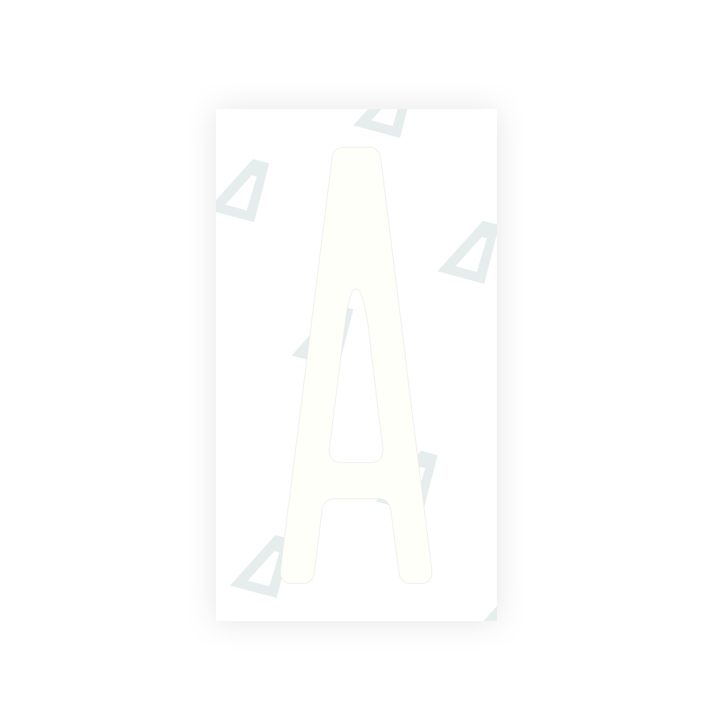 Alite Nanofilm for US (New York 2010) license plates - Symbol "A" - Alite