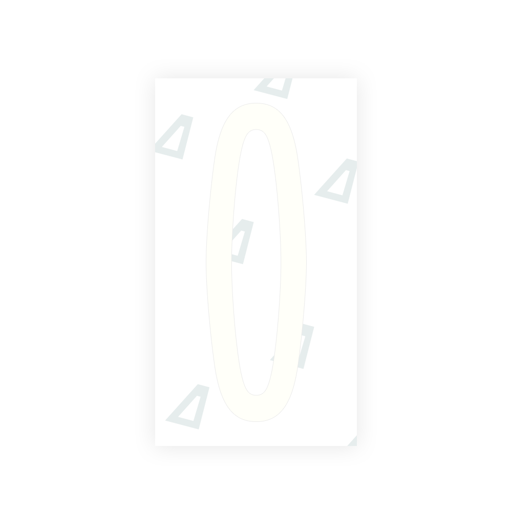 Alite Nanofilm for US (New York 2020) license plates - Symbol "0" - Alite