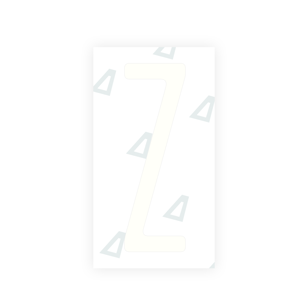 Alite Nanofilm for US (New York 2020) license plates - Symbol "Z" - Alite