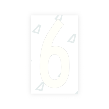 Alite Nanofilm for US (Puerto Rico) license plates - Symbol "6" - Alite