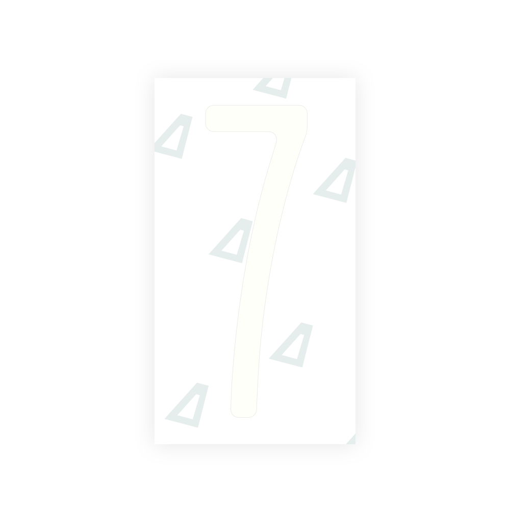 Alite Nanofilm for US (New York 2020) license plates - Symbol "7" - Alite