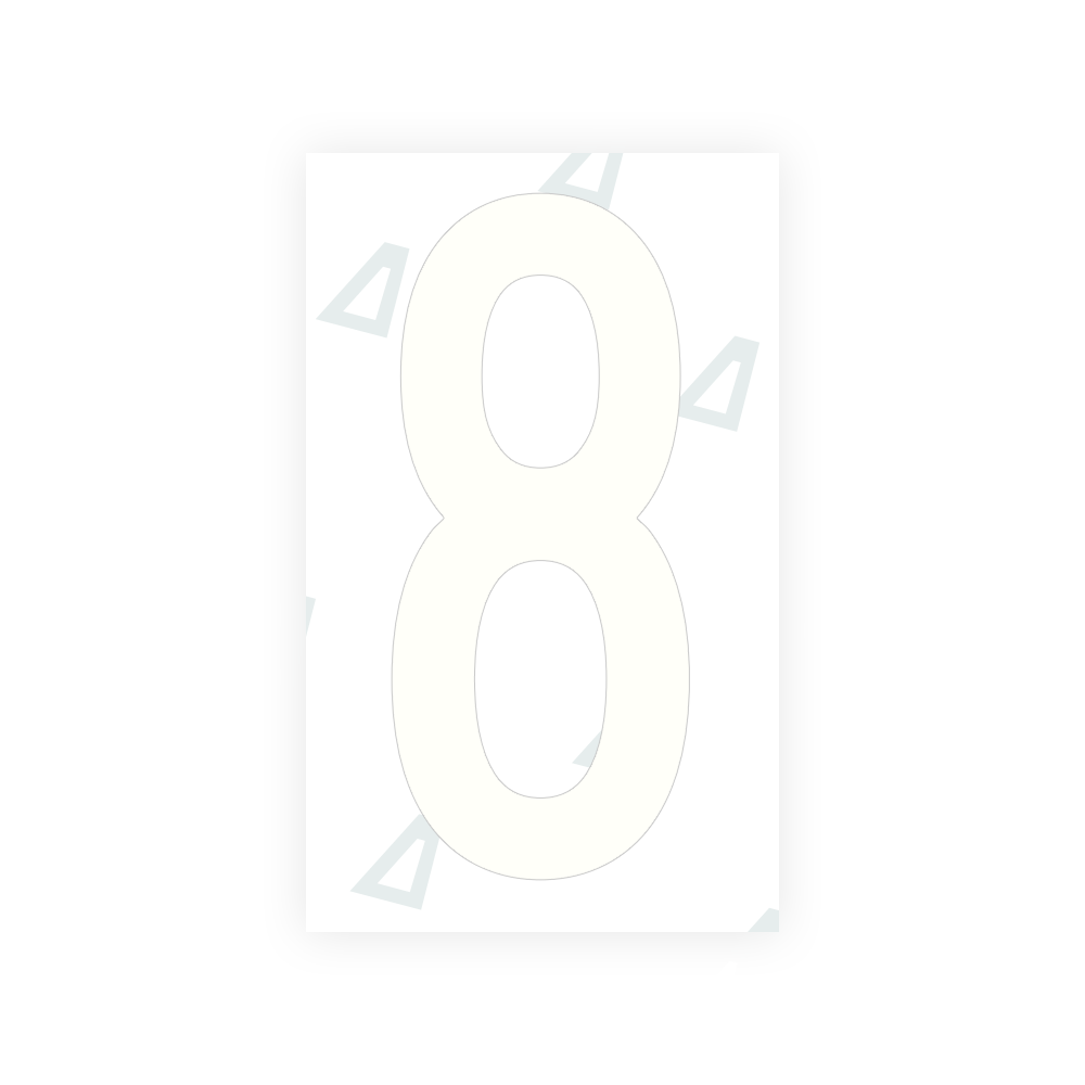Alite Nanofilm for US (Puerto Rico) license plates - Symbol "8" - Alite
