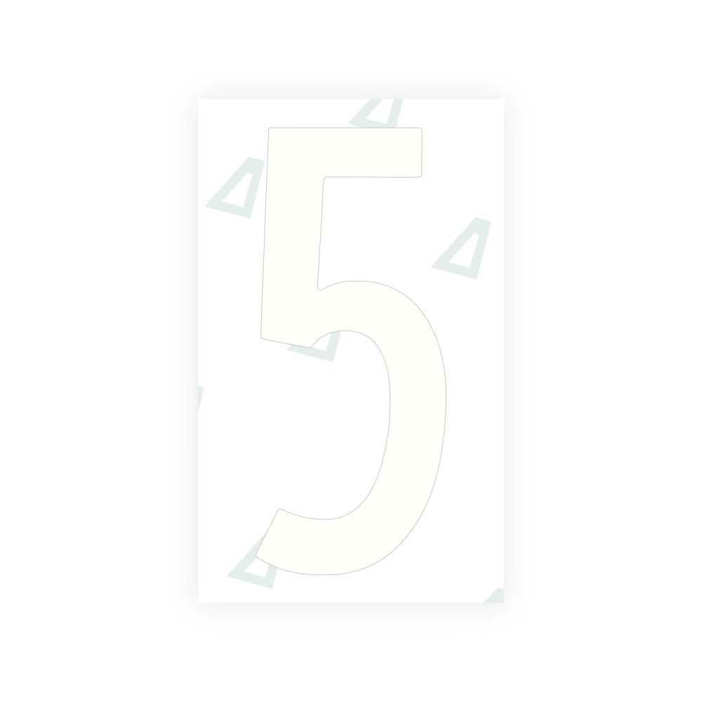 Alite Nanofilm for US (Georgia 2012 - Round) license plates - Symbol "5" - Alite
