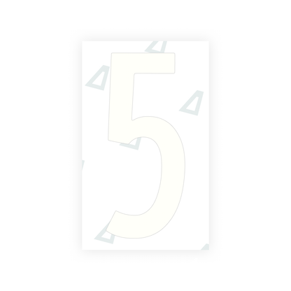 Alite Nanofilm for US (Georgia 2012 - Round) license plates - Symbol "5" - Alite