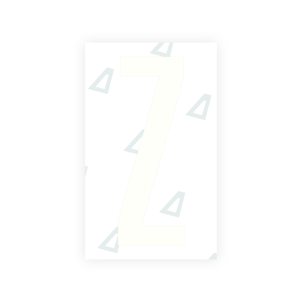 Alite Nanofilm for US (Nevada) license plates - Symbol "Z" - Alite