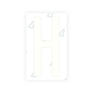 Alite Nanofilm for US (Georgia 2012 - Round) license plates - Symbol "H" - Alite