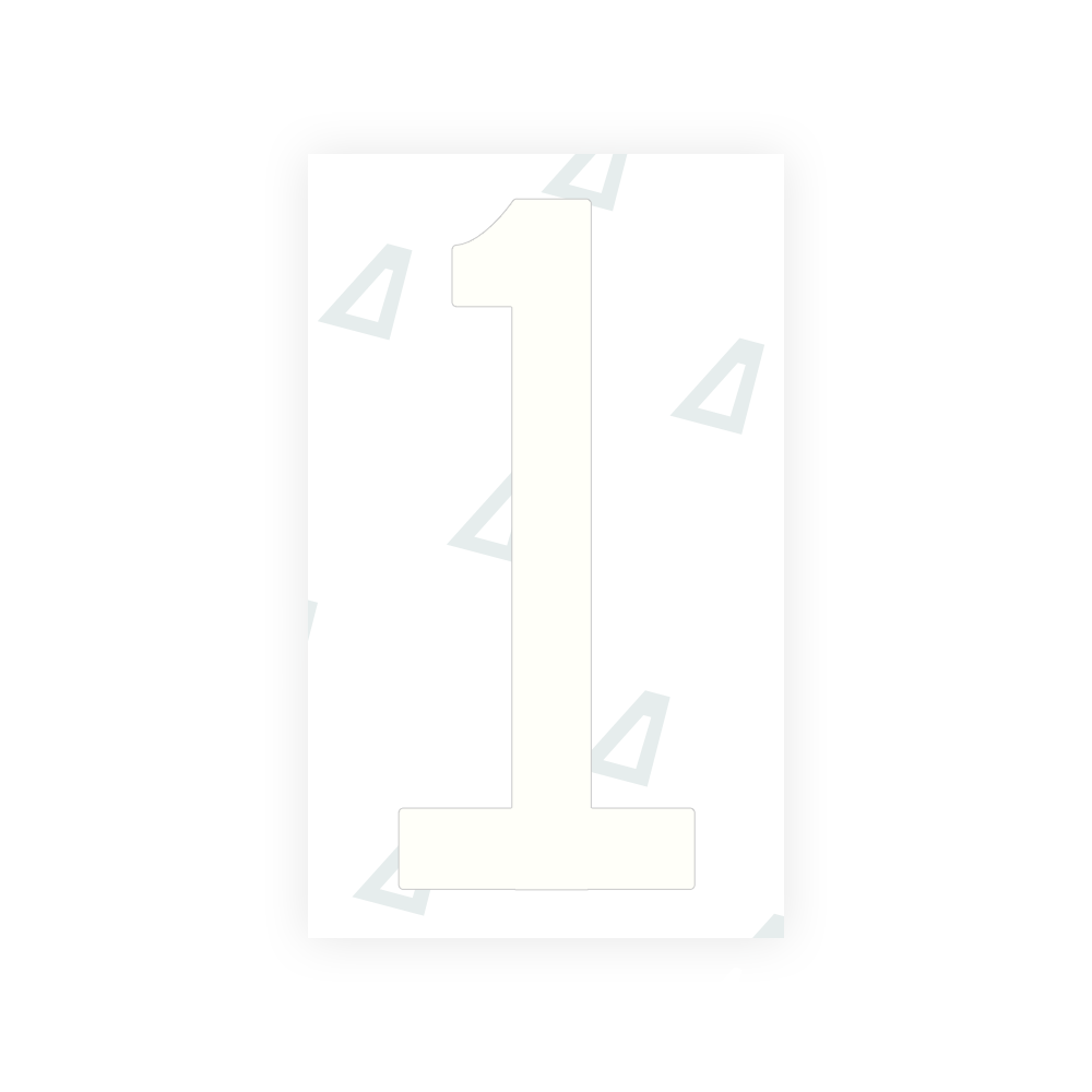 Alite Nanofilm for US (Puerto Rico) license plates - Symbol "1" - Alite