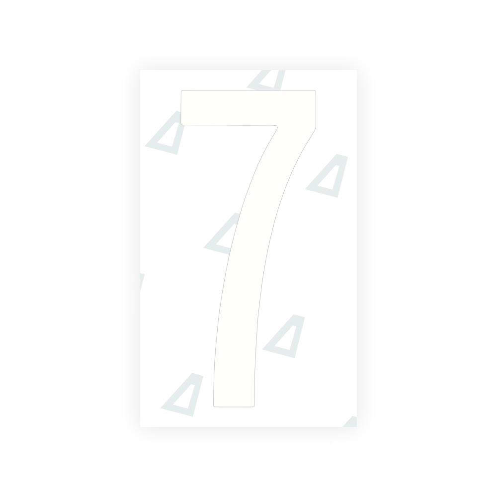 Alite Nanofilm for US (Georgia 2012 - Round) license plates - Symbol "7" - Alite