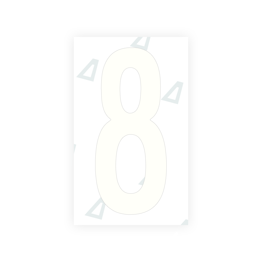 Alite Nanofilm for US (Georgia 2012 - Round) license plates - Symbol "8" - Alite