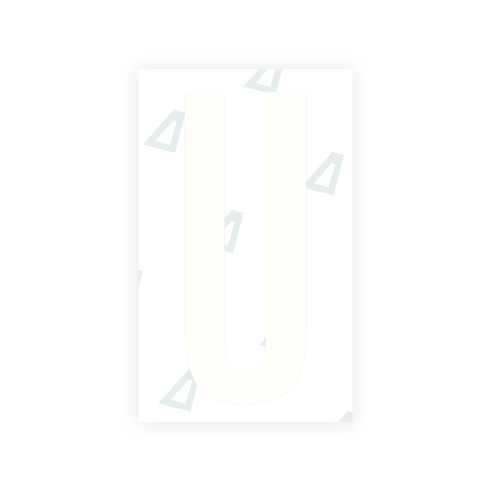 Alite Nanofilm for US (Nevada) license plates - Symbol "U" - Alite