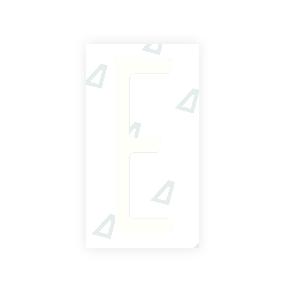Alite Nanofilm for US (New York 2020) license plates - Symbol "E" - Alite