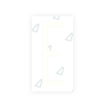 Alite Nanofilm for US (New York 2020) license plates - Symbol "E" - Alite