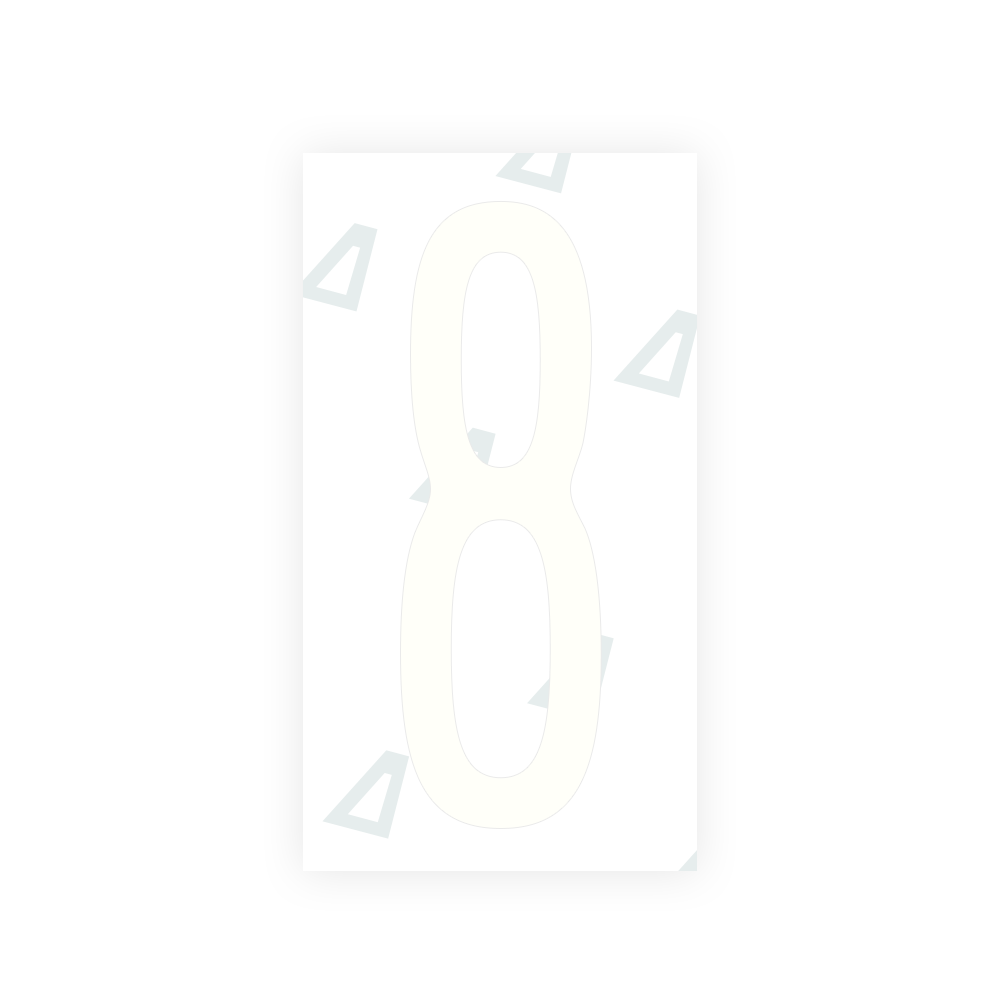 Alite Nanofilm for US (New York 2020) license plates - Symbol "8" - Alite