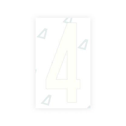Alite Nanofilm for US (Puerto Rico) license plates - Symbol "4" - Alite