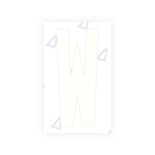 Alite Nanofilm for US (Puerto Rico) license plates - Symbol "W" - Alite