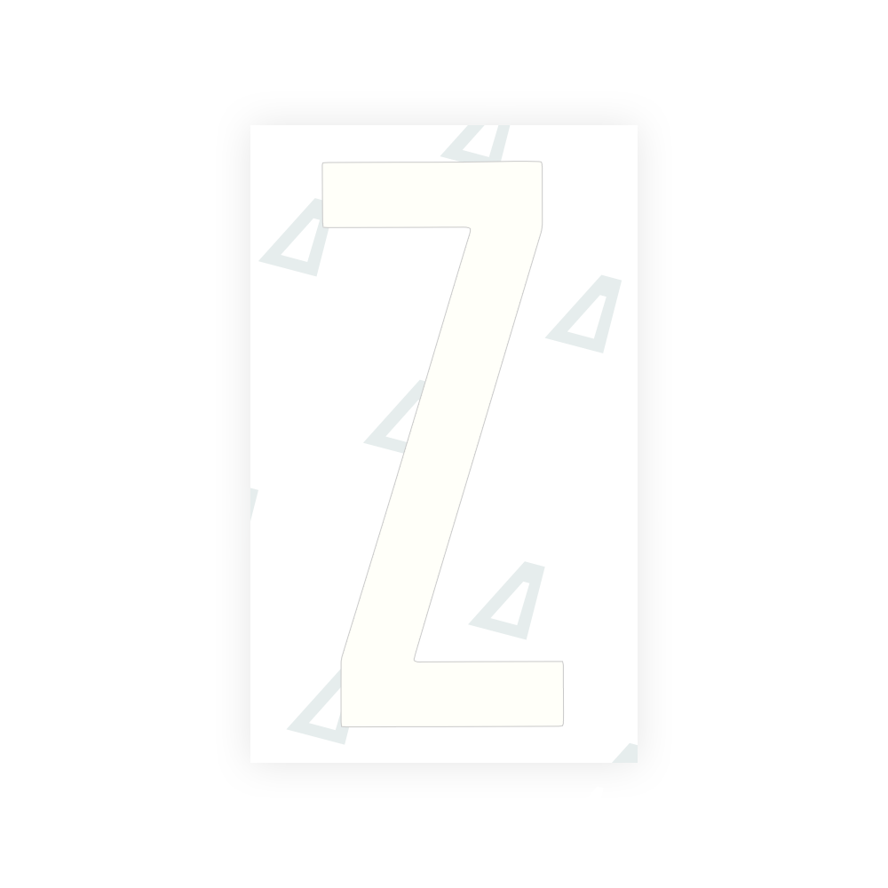 Alite Nanofilm for US (Georgia 2012 - Round) license plates - Symbol "Z" - Alite