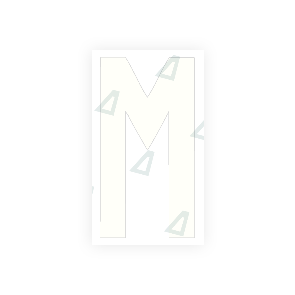 Alite Nanofilm for rear Italy license plates - Symbol "M" - Alite